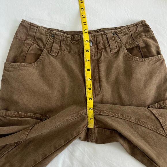 Free People We The Free NWT Supersonic Slim Crop Breen Brown Pants, Size 2 - Picture 8 of 13